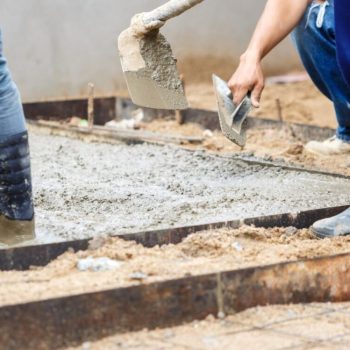 Complete Concreters Mornington working on a concrete driveway in Red Hill