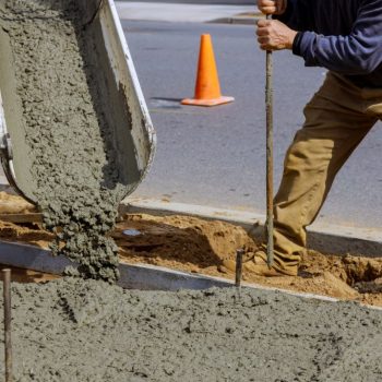 Concrete driveway being poured in Balnarring by our Complete Concreters Mornington team